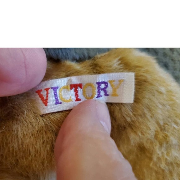 Victory Bear with Satchel Non-Posable Stuffed Animal Plush Toy Mail Carrier - Picture 9 of 10